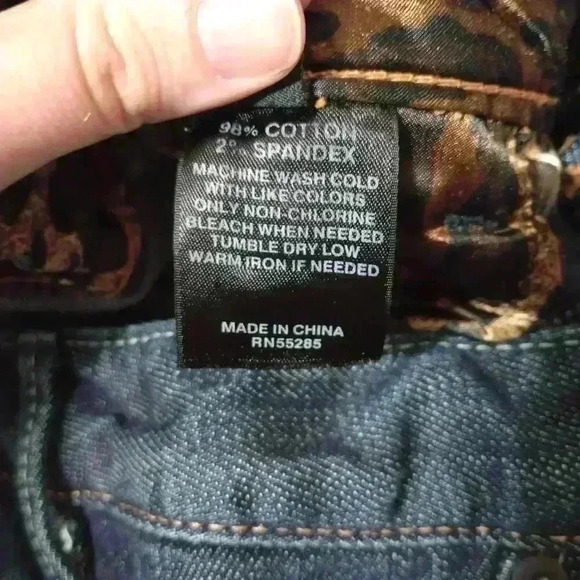 X2 Quality Denim Express Dark Blue Women's Straight Denim Knee Length Skirt Sz 0 - Picture 7 of 7